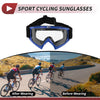 Goggles / One Size / Motorcycle Riding Goggles Transparent Lens Blue Frame