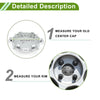 Toyota 4Runner (2003-2023) Silver Plastic 1 Pc Wheel Center Cap