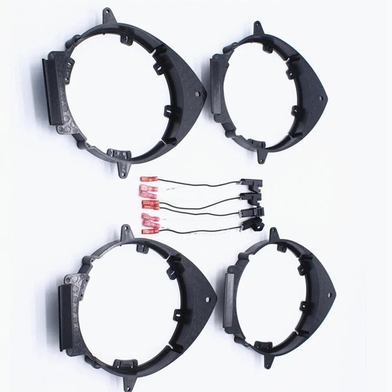 Car Truck 4 x Speaker Mounting Adapter Bracket w/ Wire Harness