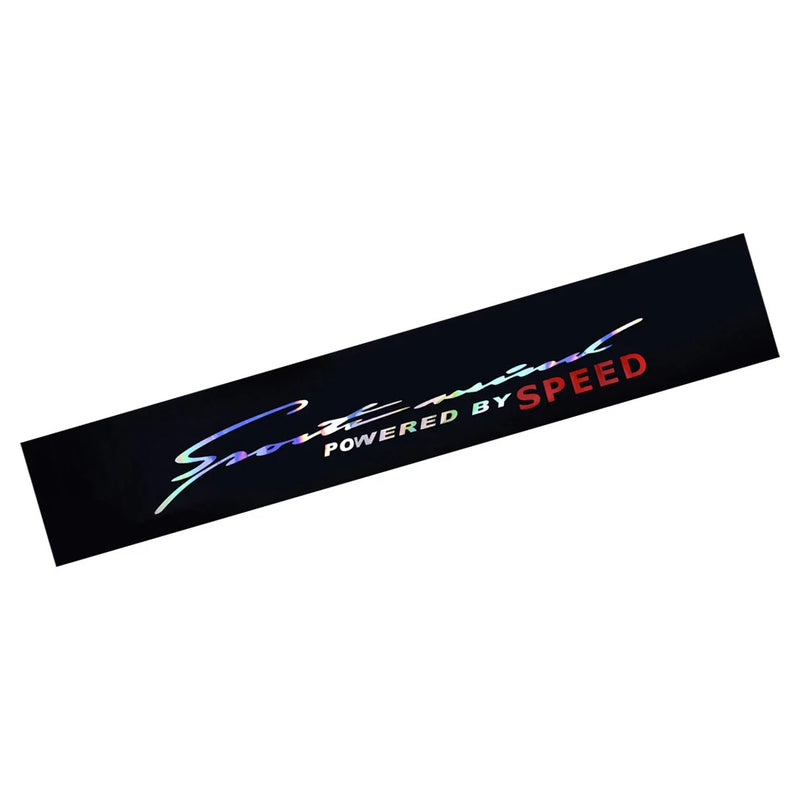 Car 79-83 Laser Reflective Front Window Banner Decal Sticker