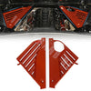 Corvette C8 Stingray 7 x Red Rear Engine Bay Cover Panels (2020-2023)