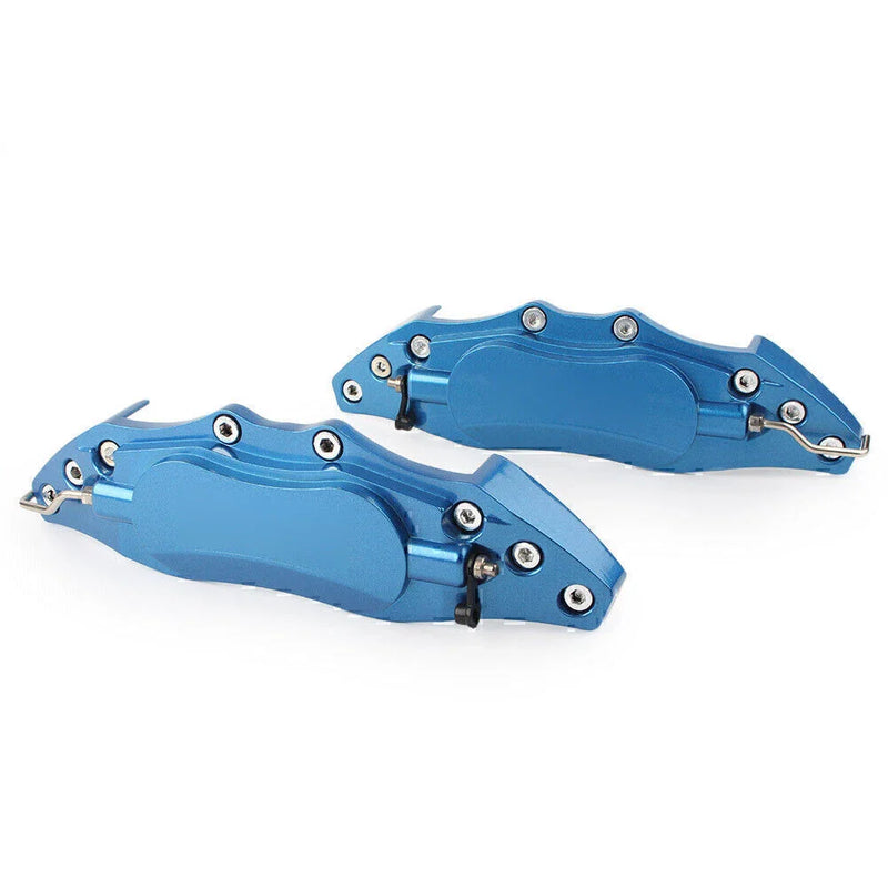 Universal Car Front & Rear Blue 3D Metal Brake Caliper Covers (18+)