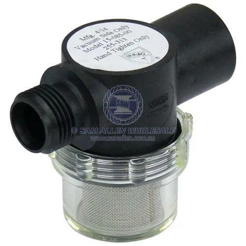 Marine Use Shurflo Water Strainer 1/2" Male Inlet 1/2" Female 50 Mesh