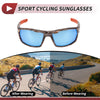 Motorcycle Riding Goggles Blue Lens Marble Frame Tri-acetel Cellulose
