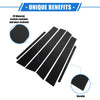 Honda Accord Sedan 6 x Pillar Post Window Trim Covers (2008-2012)