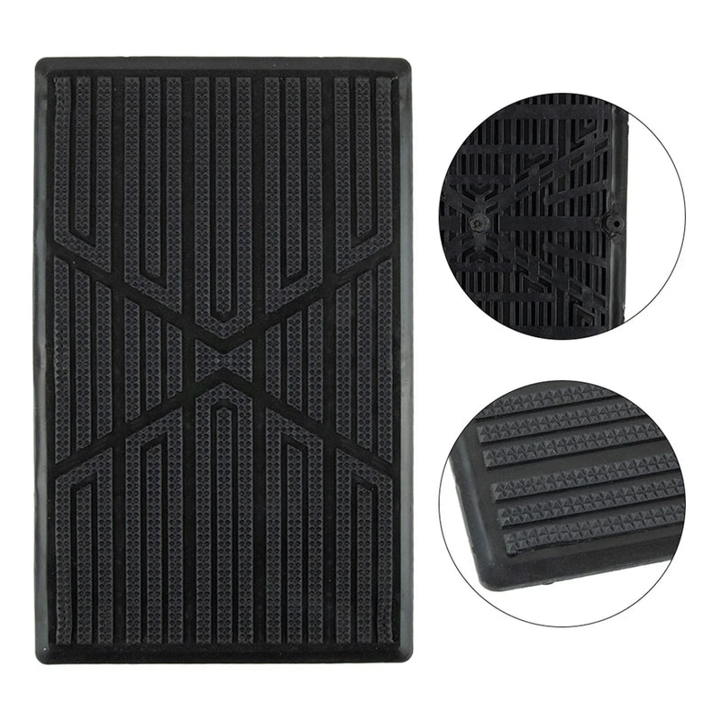 Beige PVC Car Foot Carpet Pad Heel Mat Pedal Patch Cover