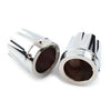 Harley Dyna, Fatboy, Electra, Street Glide, Road King CNC Front Axle Nut Covers