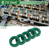Make Model Oil Seal 5 Pcs TPU 15x25x7mm Rotary Shaft Seal Green