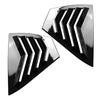 Nissan Sentra Gloss Black Rear Side Window Louvers (2020-2024)