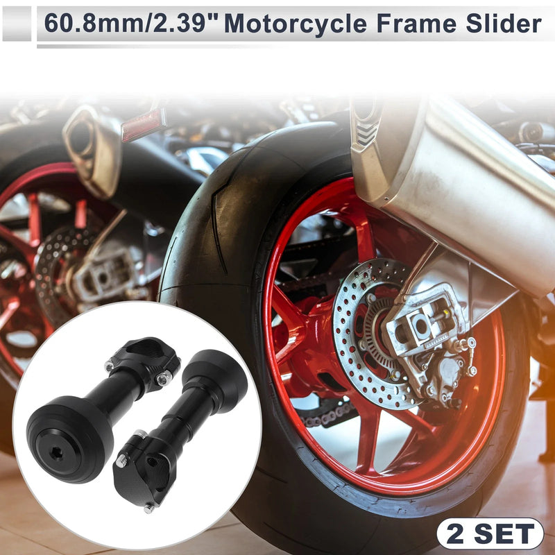 Make Model 2 x Slider Frame 1.1–1.3" Aluminum Alloy Plastic Motorcycle