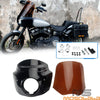 Harley Dyna FXR FXDWG FXDB FXD 15" Smoke Headlight Fairing Windshield (2006-2017)