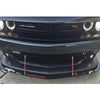 Red Adjustable 7.9"-11" Front Bumper Lip Splitter Rod