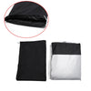 L 190T Rain Dust Motorcycle Cover Black+Silver Waterproof UV Protection Bike
