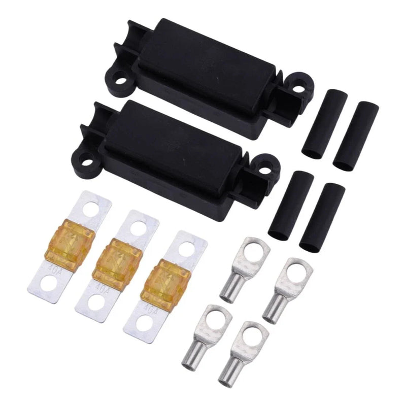 Car Battery Charger Terminal Tube - New 40A Fuse Holder Kit