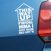 Car Window Bumper Tailgate Auto Decor Sticker THIS WAY UP Sign Decal