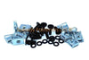 Yamaha Honda 10x Verkleidung Schrauben & Helm Clips m5 Schwarz Aluminium