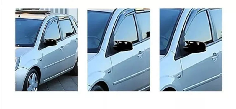Ford Fiesta MK5 (2006-2008) 2 Piece Gloss Black Side View Mirror Covers