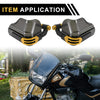 Motorcycles Set Universal Hand Guard Knuckle Protector Gold Tone PC