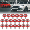 Car 20 Pcs M6 Bumper Washer Bolts Engine Bay Fastener