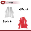 Toyota Crown (2005-2009) Silver Tone 6 Pcs Car Door Window Trim