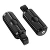 Harley Softail Deluxe Fat Bob Black Passenger Footpegs (2018-2025)