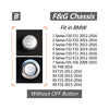 BMW 1 / 2 / 3 / 5 Series X3 X5 X6 1x Silver Start Stop Engine Button Cover (2000-2023)