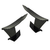 Car 6pcs Carbon Fiber ABS Front Bumper Splitter Fins (Fits Various Models)