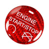 Ford Mustang Carbon Fiber Red Engine Start Stop Button Cover Trim (2015-2022)