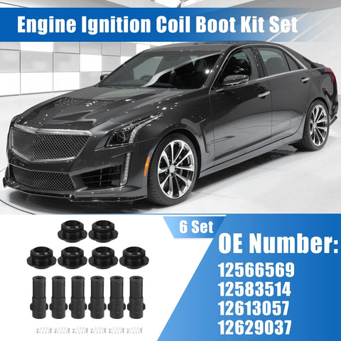 Chevrolet 6 x Set Ignition Coil Boot Kit