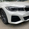 BMW 3 Series G20 G28 2 x Gloss Black Headlight Eyelid Covers (2019-2023)