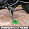 Motorcycle 2 x Kickstand Pad Support Plate Stand Side Extension Pad