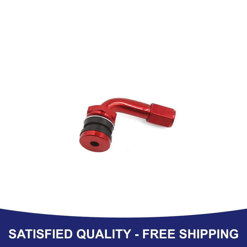 Motorcycle Valve Stem Adapter 90 Degree Tubeless Red