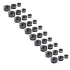 Harley  - 10 x Black CNC 9mm Motor Bolt Topper Caps Covers