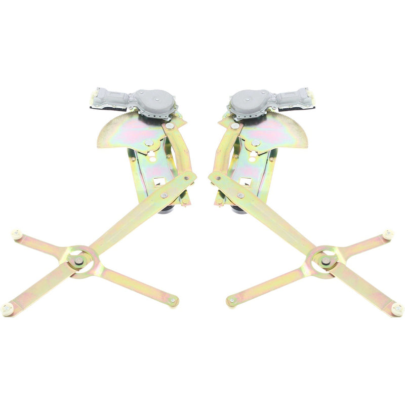 Window Regulators Glass Set of 2 Front Driver & Passenger