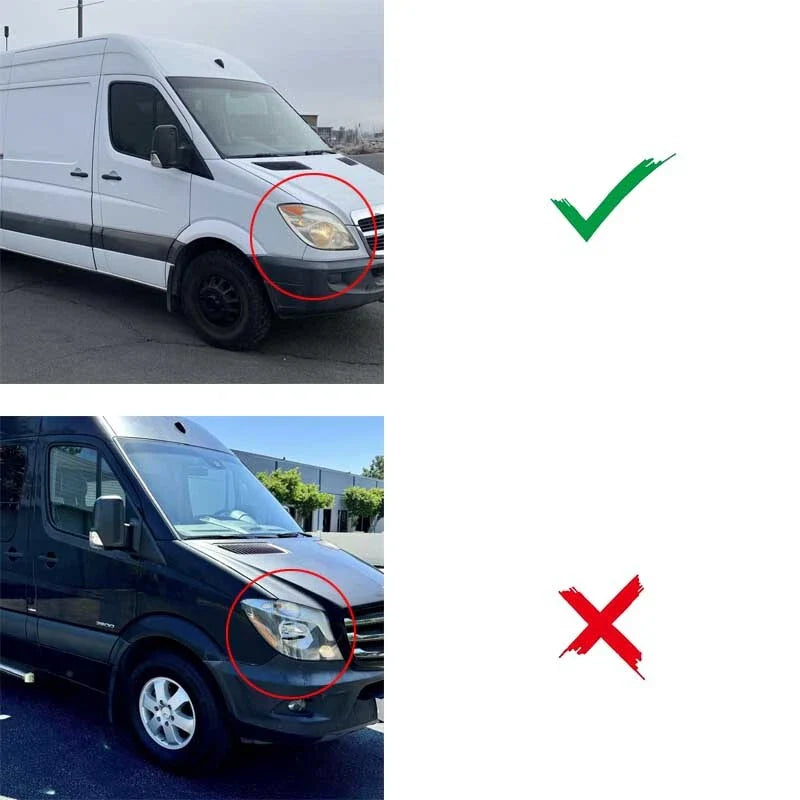 Benz Sprinter W906 Pre-LCI 2006-2013 Black Front Bumper Grille