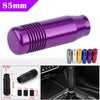 Car Aluminum Purple Manual Gear Stick Shifter Knob (Fits Most Models)