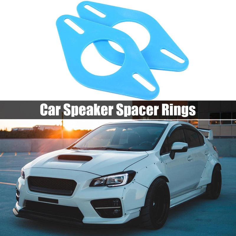 Toyota Subaru Blue Plastic Speaker Mounting Adapter Rings