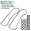 Ford Explorer 2013-2019 Engine Valve Cover Gaskets Seals (2 x Black)