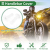 Motorcycle 7/8" 22mm Hand Grips Rubber White