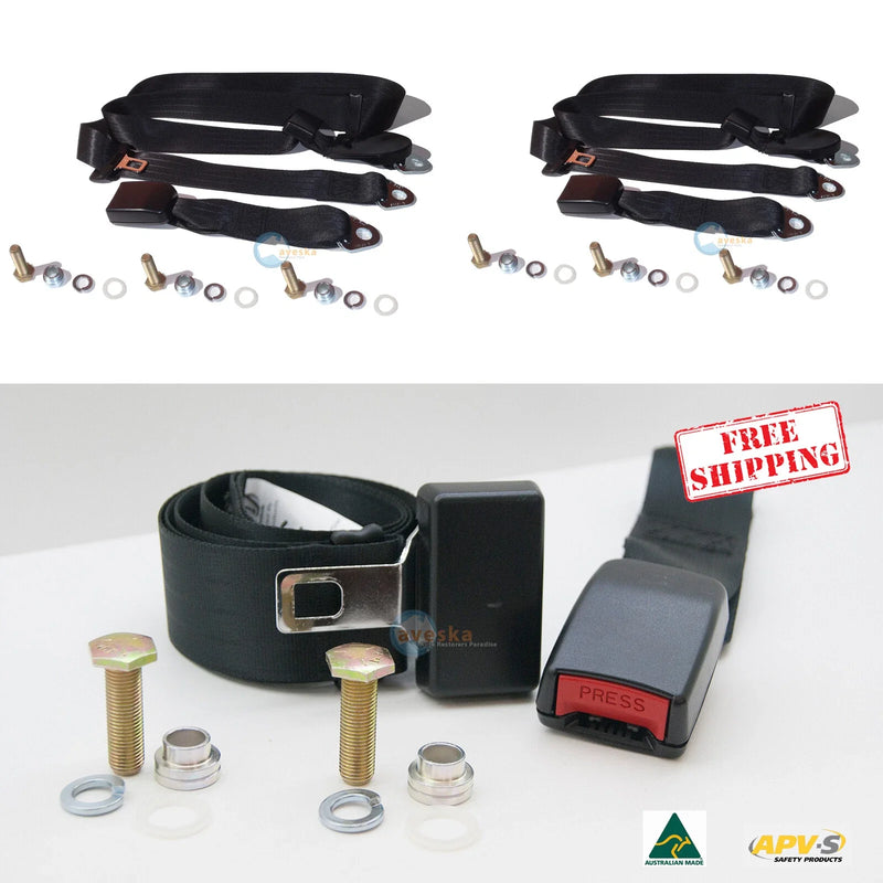 Alfa Spider 2.0 & 2.5 Coupe Rear Seat Belt Kit (1960-1966)
