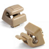 Mercedes Benz W201 W123 W124 2 x Beige Sun Visor Holder Buckles (1982-1996)
