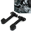 Harley Sportster XL 883 1200 Softail FXWG Black Stirrup Heel Foot Rest Pegs