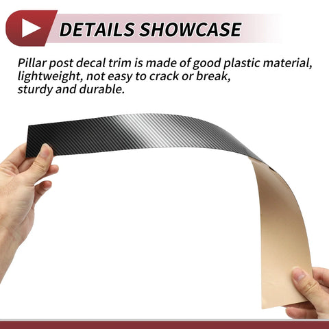 Nissan Altima (2013-2018) Carbon Fiber Black 8 Pcs Door Pillar Window Trim