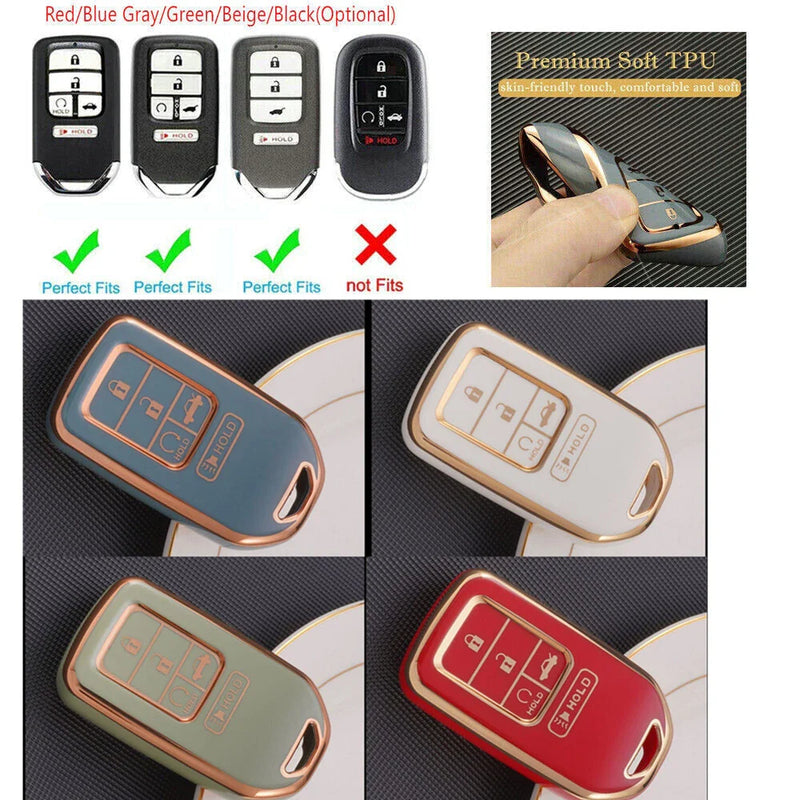 Honda Civic CR-V Accord Pilot Insight Car Remote Key Fob Case Cover Holder