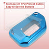 Jeep Wrangler JL TPU Blue 4 Button Car Remote Key Fob Cover (2018-2021)