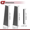 Ford Taurus (2010-2020) Carbon Fiber Black 6 Pcs Door Pillar Window Trim