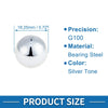 G100 Steel Silver Tone 10 Pcs Bearing Ball 18.25mm