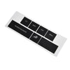 CHRYSLER and JEEP DASH Control Button Sticker in Black Vinyl