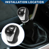Nissan Qashqai J11 (2013-2022) Faux Leather Black Gear Shift Knob 6 Speed