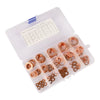 M5-M22 Copper Crush Washer Gasket 150x Flat Ring Seal